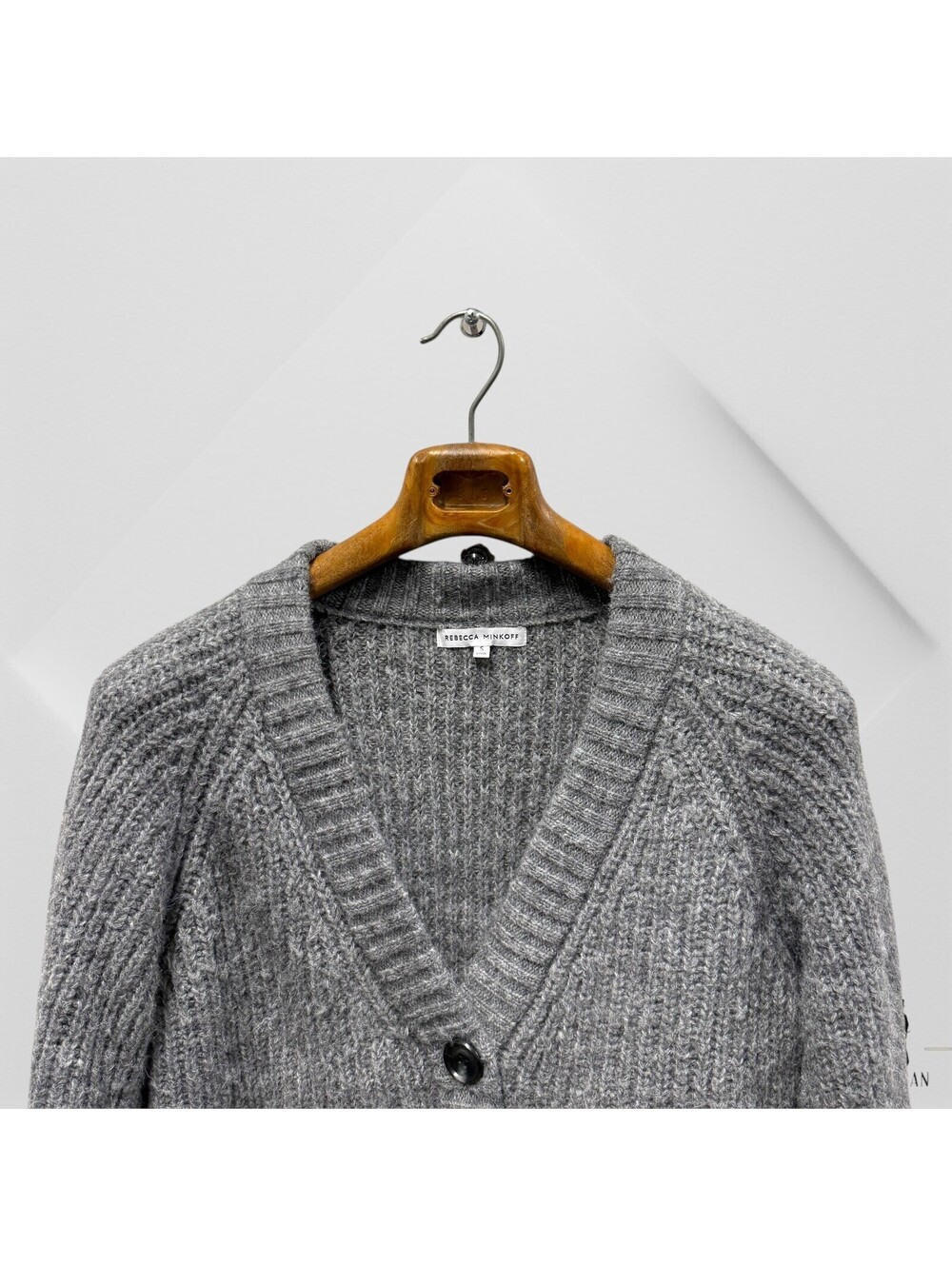Rebecca Minkoff Zoya Cardigan Zoya Cardigan in Gray S Small - Picture 3 of 10